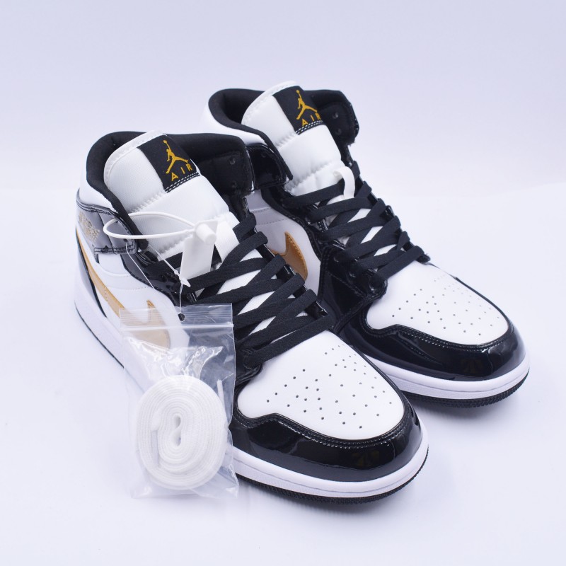 nike air jordan 1 patent leather gold